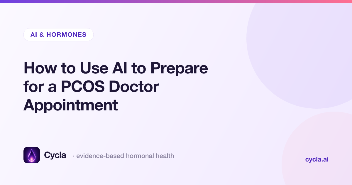 How to Use AI to Prepare for a PCOS Doctor Appointment