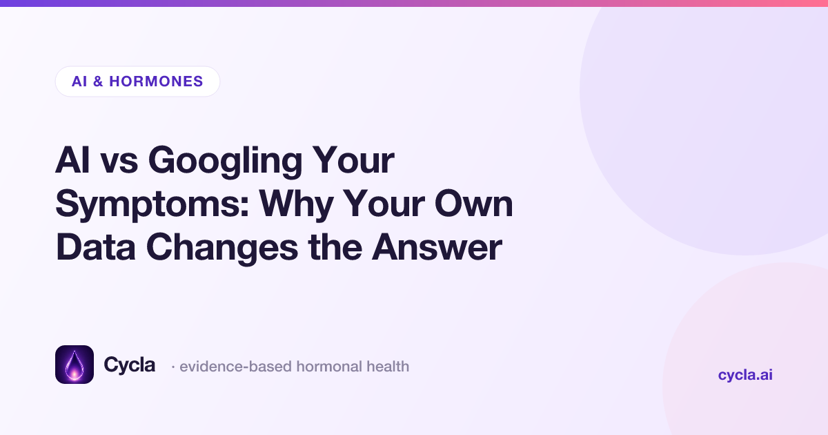 AI vs Googling Your Symptoms: Why Your Own Data Changes the Answer