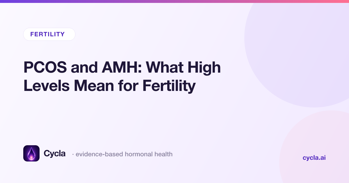 PCOS and AMH: What High Levels Mean for Fertility