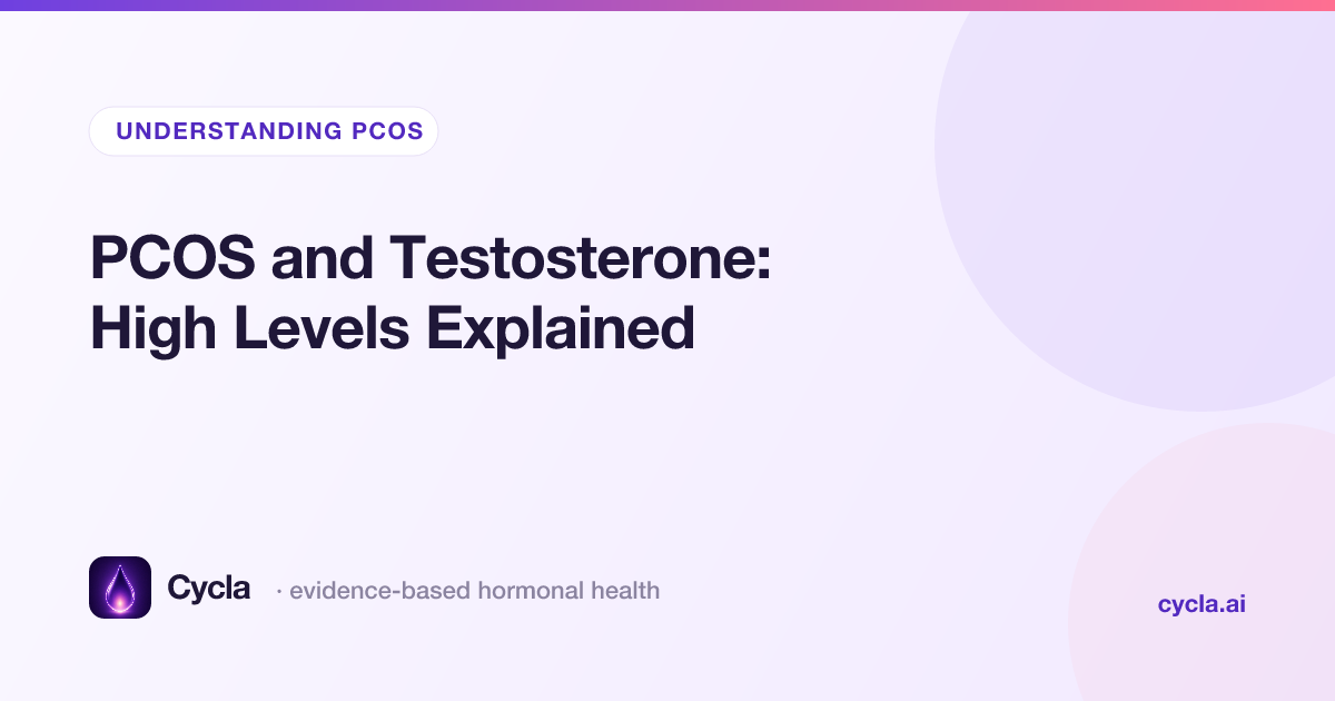 PCOS and Testosterone: High Levels Explained