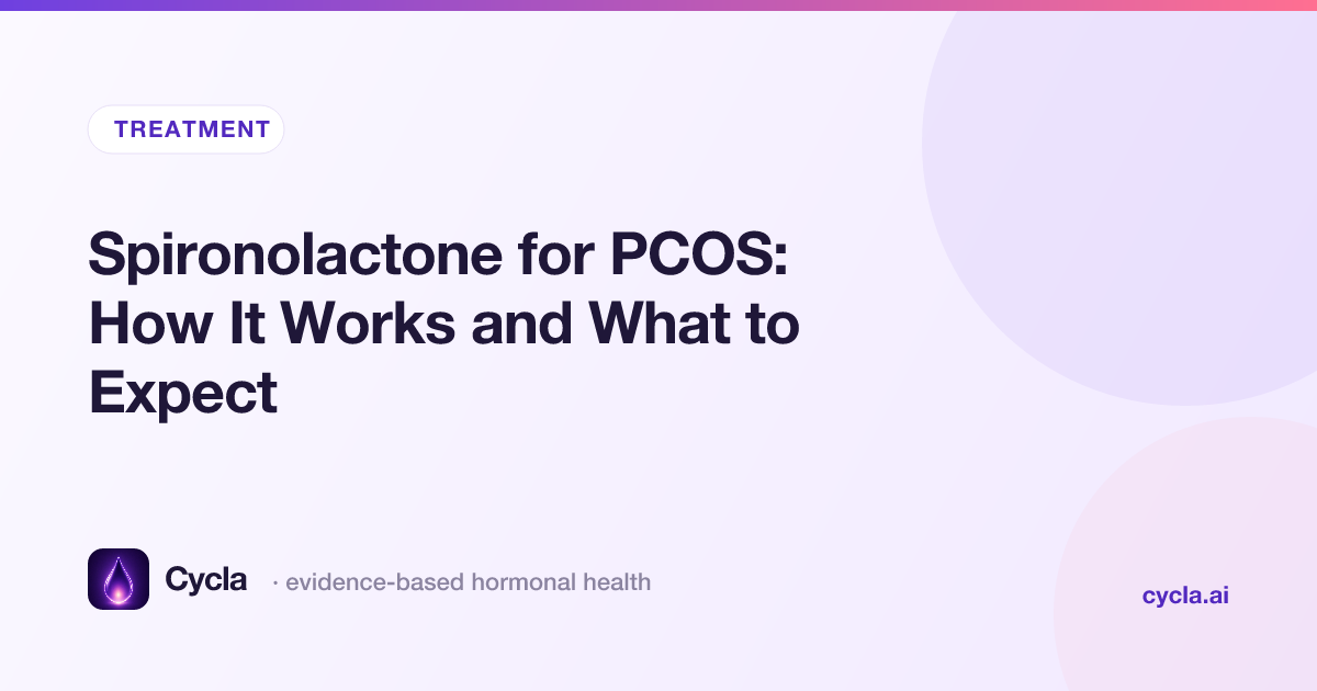 Spironolactone for PCOS: How It Works and What to Expect